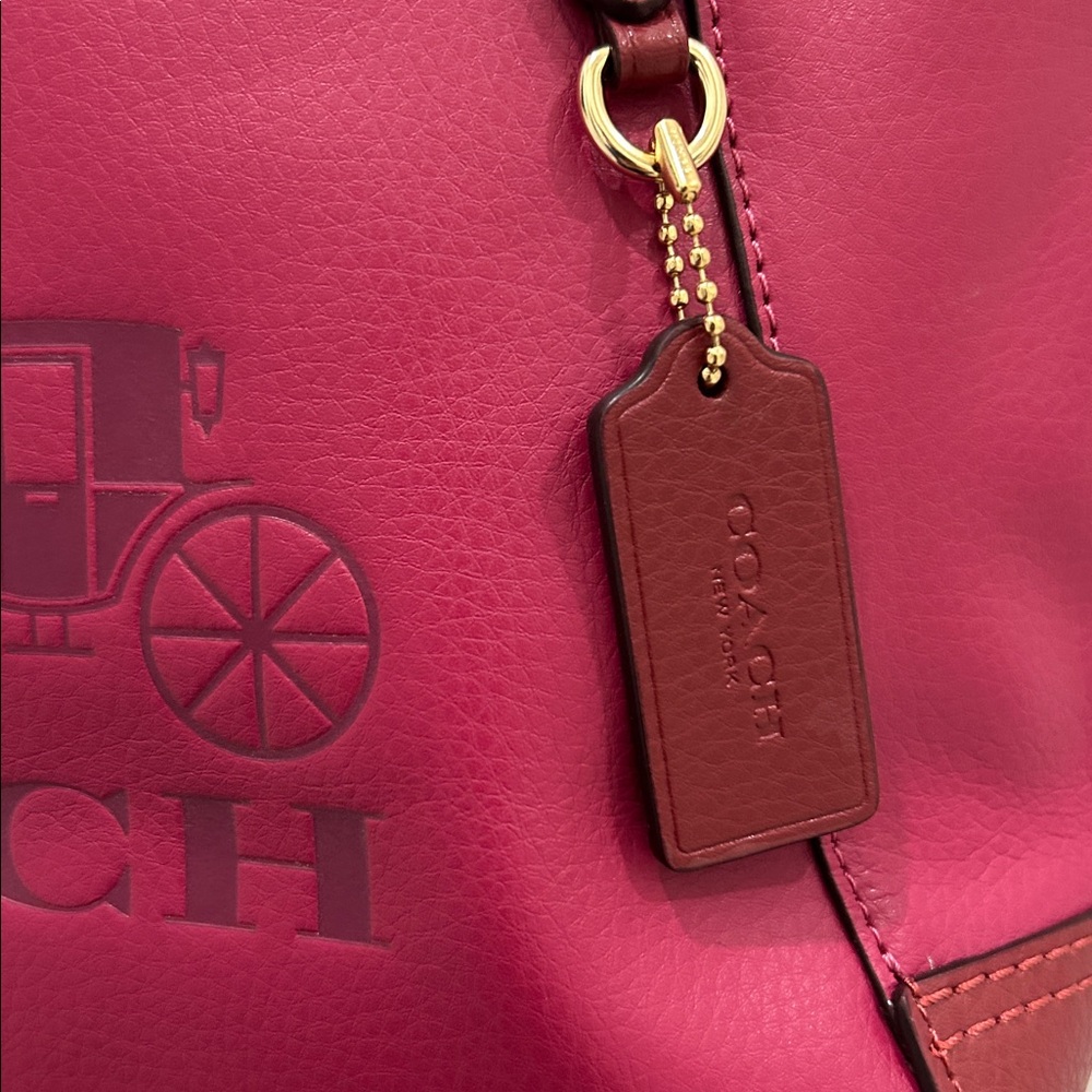 Coach (NWT) Tote 27 in Colorblock With Horse And Carriage - Picture 5 of 16